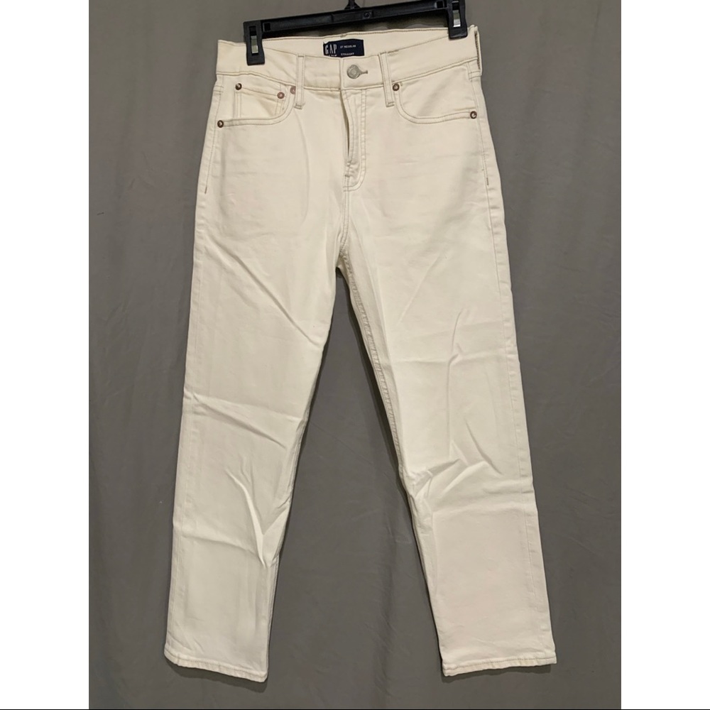 GAP Straight Leg Jeans Size 27 - Ivory